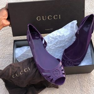 GUCCI-Authentic Jelly Slides